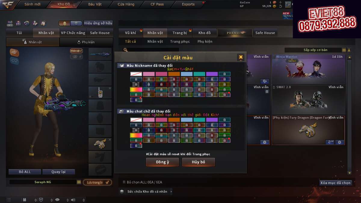shop acc cf uy tin gia re